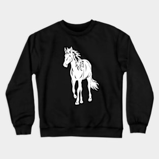 Horse Silhouette Crewneck Sweatshirt
